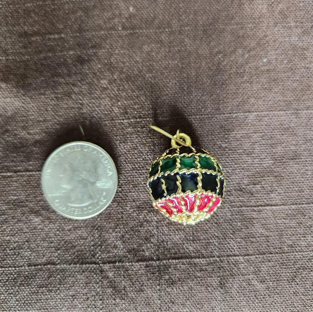 Festive Dangle Ball Earrings